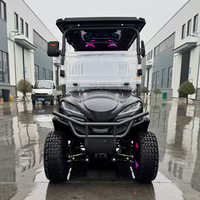 Voiturette électrique de luxe 4 places à faible vitesse (LSV) avec couleurs personnalisées et sièges haut de gamme pour villas, complexes hôteliers, visites touristiques et golf