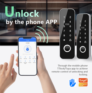 Système de contrôle d'accès Tuya Wifi TTlock avec empreintes digitales, RFID, porte, avec logo personnalisable intelligent et clavier - Product Image 4