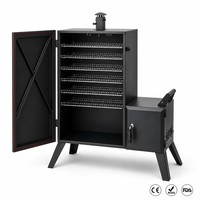 Barbecue à gaz d'extérieur avec grilles multicouches, crochets, thermomètre et protection anti-extinction de flamme pour fêtes de famille