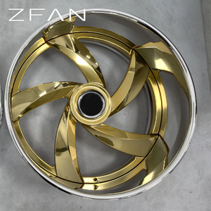 Nouvelles jantes de camion ZFAN en alliage d'aluminium à deux pièces, design maillé, argentées, 8J 20-28 pouces, Impala SS Cutlass <span class=keywords><strong>Vert</strong></span> (Retrofit/Upgrade Z/643) - Product Image 3