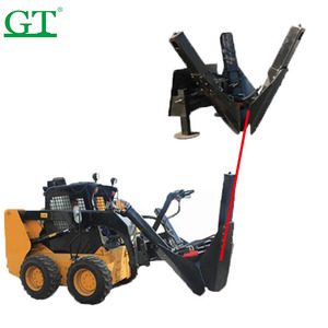 Accesorios para Minicargadora: Horquilla, Cuchara, Placa de Enganche Rápido, <span class=keywords><strong>Hoja</strong></span> de Bulldozer, Martillo Hidráulico, Garra para Madera y Piedra - Product Image 5