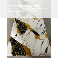 Panneaux muraux décoratifs populaires en PVC, papier peint marbré auto-adhésif, revêtements muraux - Vente flash