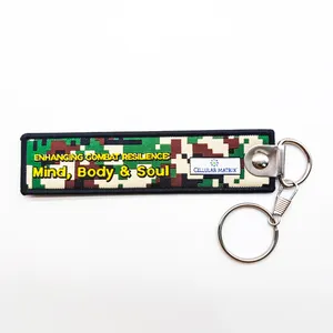 Nylon dệt logo đơn giản vòng chìa khóa xe khuyến mại Quà Tặng tùy chỉnh logo Keychain xe máy máy móc chìa khóa tùy chỉnh dây buộc