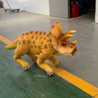 Zigong Cetnology RC Triceratops Robot Dinosaure Marchant, Modèle de Simulation Réaliste en Métal Léger, Tailles Personnalisées, Pour Intérieur Public