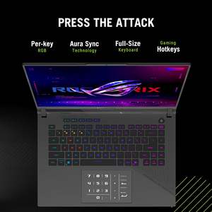 Portátil para Juegos Rog Strix G16 2025, 16 Pulgadas, 2.5K, 240Hz, RTX 5070 Ti, Ryzen 9, 32GB RAM, 1TB SSD, Windows 11 Home, Teclado Retroiluminado, Enchufe Estadounidense - Product Image 4