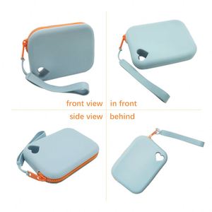 Zipper Square Candy Elegant <b>Box</b> Customized <b>Storage</b> Bag Unisex Travel Mini Portable Waterproof Silicone Coin Purse - Product Image 5