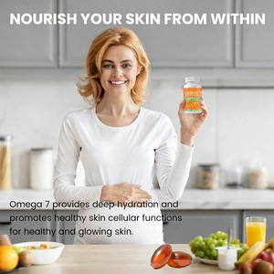 WELLBODY Marque Privée Favorise la Guérison Naturelle : Gélules d'Huile de Fruit d'Argousier Oméga 7 pour Compléter l'Hydratation - Product Image 6