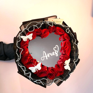 Heart and Round Acrylic <strong>Mirror</strong> for <strong>Mirror</strong> Bouquet Sturdy and Not Easily Breakable <strong>Plastic</strong> <strong>Mirrors</strong> - Product Image 1