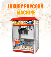 Machine à Popcorn Électrique Manuelle 8 oz – Cuiseur Commercial à Popcorn de 8 Onces avec Pot Chauffant