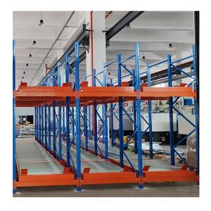 رفوف تخزين صناعية عالية الكفاءة من جينهوي، رفوف مستودعات ثقيلة الوزن بنظام FIFO، رفوف تخزين بالتدفق الجاذبي - Product Image 2