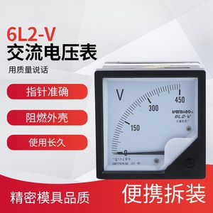 วานบิโด 6L2-V เครื่องวัดโวลต์ AC ขนาด 80x80 มม. แบบติดตั้งบนแผง หน้าจอเดี่ยว เฟสเดียว 450V ความแม่นยำระดับ 1.5 - Product Image 5