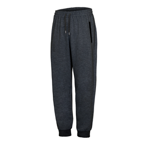 Pantalones deportivos unisex tipo jogger con cintura elástica y bolsillo con cremallera, ropa deportiva informal. - Product Image 1