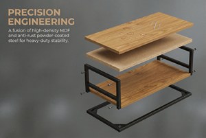 Étagères en bois, unité d'étagérage de cuisine, chariot roulant, chariot de <span class=keywords><strong>rangement</strong></span>, chariot utilitaire, <span class=keywords><strong>table</strong></span> d'appoint, bibliothèque, chariots roulants, armoires, quatre - Product Image 2