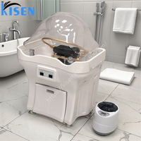 Kisen pas cher en gros Portable lavage des cheveux japonais tête Spa évier shampooing bassin bol coiffure lavage pour salon de coiffure