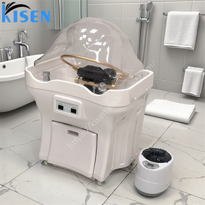 Kisen pas cher en gros Portable lavage des cheveux japonais tête Spa évier shampooing bassin bol coiffure lavage pour salon de coiffure - Product Image 3