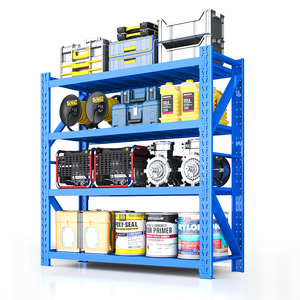 L'entrepôt réglable en acier de stockage de palettes étire des étagères empilables en métal de surface - Product Image 3