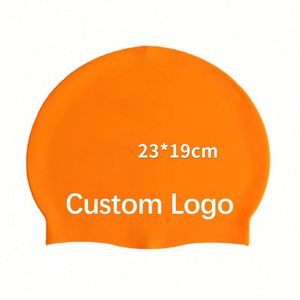 Gorro de Natación Personalizado con Logotipo, Impermeable, Antideslizante, Elástico, para Cabello Largo o Corto, Regalo Promocional - Product Image 1