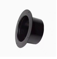 Connecteur à bride droite FL075-Z en ABS, bride de conduit rond pour système de ventilation d'air frais CVC