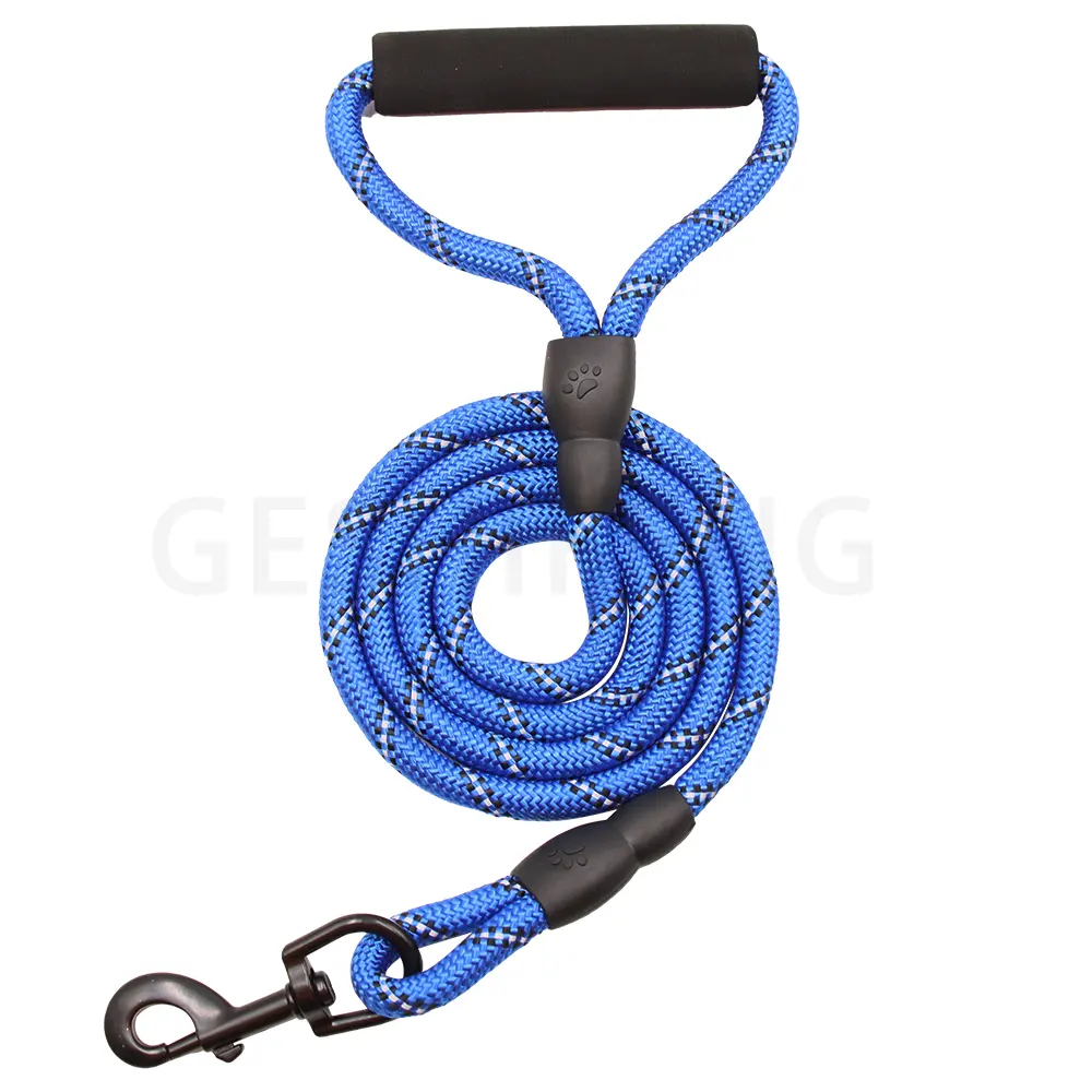 Dog Leash Slip Rope Waterproof Nylon Dog Leash No Pull Training Lead Leashes for Medium Large And Small Dogs