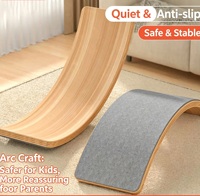 Tabla de Equilibrio de Madera Maciza, Ecológica, No Tóxica, Resistente y Portátil, para Niños, Bebés, Yoga, Fitness, Entrenamiento Sensorial Montessori