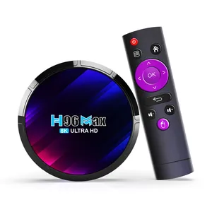 Boitier iptv intelligent HK1 RBOX-K8 Android 13 8K lumière RVB 4