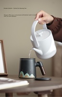 Tasse en céramique moderne personnalisée avec logo, forme sur mesure, émaillée colorée, résistante au lave-vaisselle, cadeau promotionnel