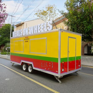 Original Food Full Kitchen Truck Restaurant Mobile Food Truck Trailer Carts <b>For</b> <b>Sale</b> Cheapest Trailer With CE Certificate - Product Image 3