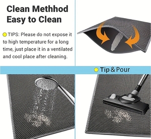 Tappetino <span class=keywords><strong>per</strong></span> <span class=keywords><strong>Lettiera</strong></span> <span class=keywords><strong>per</strong></span> Gatti in EVA Personalizzato a Doppio Strato Lavabile - Product Image 4