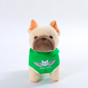 Cachorro suave peluche Animal muñeco de peluche lindo realista decoración del hogar Bulldog juguete de peluche - Product Image 5