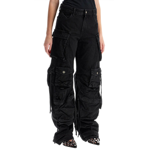 <span class=keywords><strong>Jeans</strong></span> cargo neri con design Multi-tascabile <span class=keywords><strong>jeans</strong></span> cargo personalizzati all'ingrosso dei pesi massimi da <span class=keywords><strong>donna</strong></span> - Product Image 5