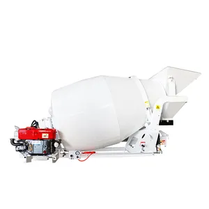 Mini mezclador de hormigón de cemento portátil, tanque agitador de lodo, tanque mezclador de hormigón articulado eléctrico de 3cbm