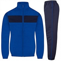 Ensemble d'entraînement d'hiver confortable, respirant et léger pour hommes, veste coupe-vent unie décontractée avec fermeture éclair pour la course et le sport