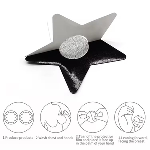 แผ่นปิดจุกนมแบบใช้แล้วทิ้ง ระบายอากาศได้ดี สวมใส่สบาย ดีไซน์แฟชั่น ลายดาว เซ็กซี่ สำหรับผู้หญิง - Product Image 6