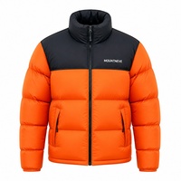 Veste d'hiver matelassée pour homme grande taille, col montant, fermeture éclair intégrale, poches zippées, réversible, avec service de personnalisation