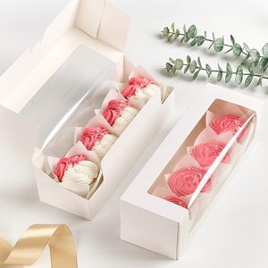 Cajas para Pastel Enrollado, Cajas de Panadería con Ventana, Cajas Automáticas para Pasteles de <span class=keywords><strong>Calabaza</strong></span>, Cupcakes, Donuts, Galletas, Chocolate - Product Image 5