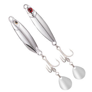 Spécialisé dans les leurres métalliques en forme de maquereau pour la pêche au lancer en bord de mer, leurres longue portée avec paillettes rotatives - Product Image 1