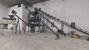 Usine de mortier sec industrielle, système de production automatique d'adhésif pour carrelage, pour le traitement de matériaux de construction à haute capacité - Product Image 5