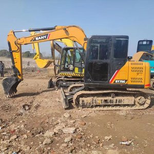 Excavadora de orugas Sany SY75 de 7 toneladas de segunda mano de alta calidad para movimiento de tierras, excavadora de construcción usada en el mercado, Sany 75C - Product Image 3
