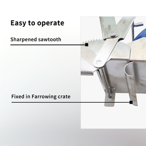 Soporte <span class=keywords><strong>de</strong></span> castración <span class=keywords><strong>de</strong></span> lechones <span class=keywords><strong>de</strong></span> acero inoxidable Musyder 304 con cubierta suave y sistema <span class=keywords><strong>de</strong></span> seguridad <span class=keywords><strong>de</strong></span> bloqueo rápido para procesamiento masivo - Product Image 3