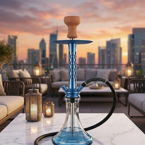 Cachimba Árabe de Aleación de Aluminio con un Solo Tubo, <span class=keywords><strong>Precio</strong></span> al por Mayor, Juego Completo, Directo de Fábrica - Product Image 2