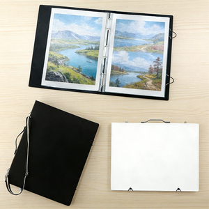 Tragbares Doppelknopf-Schultergurt-Loseblatt-Notizbuch für 20 Seiten, 500 Teile Puzzle-Aufbewahrungsbuch, Wasserdicht und Fleckenresistent - Product Image 1