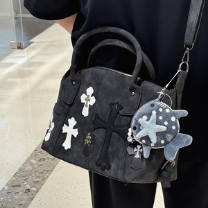 <span class=keywords><strong>Bolso</strong></span> de Viaje Cruzado <span class=keywords><strong>Mediano</strong></span> Unisex de PU con Cierre de Cremallera y Decoración Cruzada, Diseño Corazón de Cuervo, a la Moda - Product Image 3