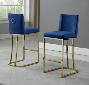 <span class=keywords><strong>Chaise</strong></span> de <span class=keywords><strong>bar</strong></span> de haute qualité, hauteur comptoir, avec base en acier inoxydable doré, revêtement en velours capitonné, tabouret de <span class=keywords><strong>bar</strong></span> - Product Image 1