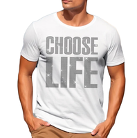 T-shirt Homme RUSHX ACTIVEWEAR 100% Coton Topaz, Fabrication Personnalisée en Usine, Style Formel Lettres Grandes 3D 200 Grammes, Design Personnalisé, Vente en Gros
