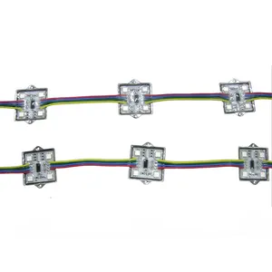 LEDモジュール12V rgb ws2801ピクセル正方形5050防水サインライト