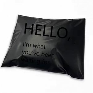Custom Black LOGO Shipping Mailer Biodegradable Strong Adhesive Mailing Bag for Clothing - Product Image 1