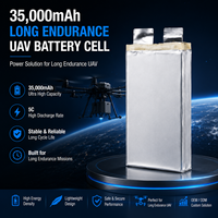 Baterai Drone HV Lipo 35000mah Densitas Energi Tinggi 3.7v untuk Drone FPV Hexacopter Uav 350WH/KG