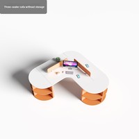 BGZ-230X Ensemble de bureaux et chaises de bureau minimalistes pour quatre personnes, poste de travail pour six personnes, bureau informatique en bois pour 3/4/6 personnes