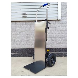 รถเข็นบันไดไฟฟ้าสำหรับปีนเขาแบบพกพาพับได้น้ำหนัก250กก. 400กก. แบตเตอรี่สี่ล้อสำหรับงานหนัก - Product Image 6