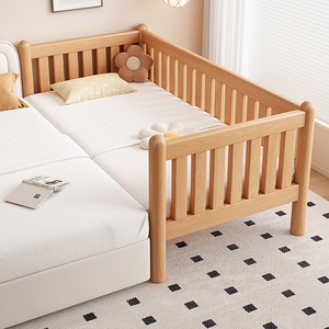 Cuna de bebé de madera maciza ecológica de gran venta, cama de bebé de madera multifunción directa de fábrica para uso en dormitorio - Product Image 3